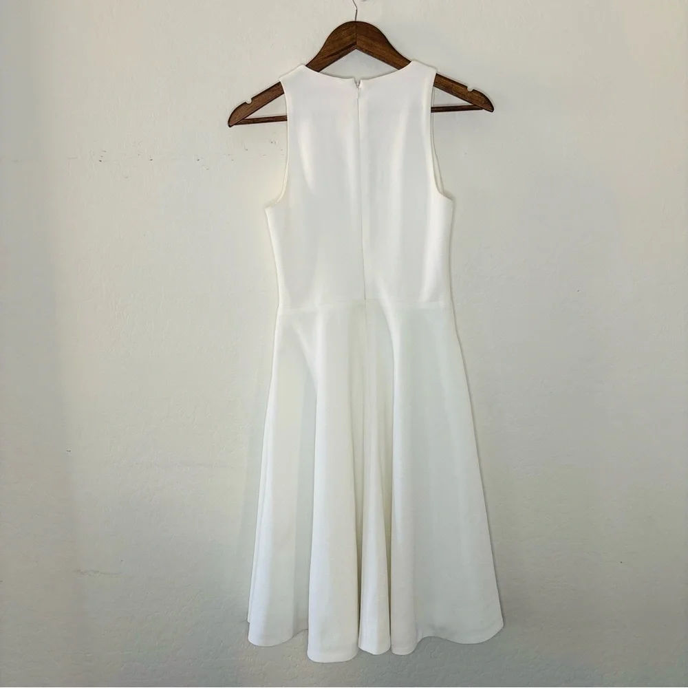 Dress the Population White Catalina Fit & Flare Cocktail Dress Size Small Womens